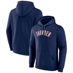 Navy Oklahoma City Thunder Alternate Logo Pullover Hoodie | NBA
