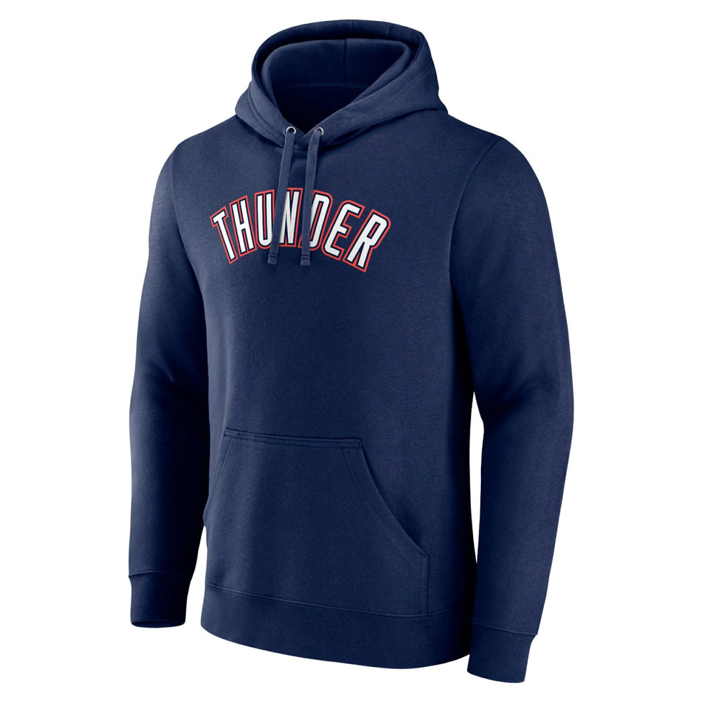 Navy Oklahoma City Thunder Alternate Logo Pullover Hoodie | NBA
