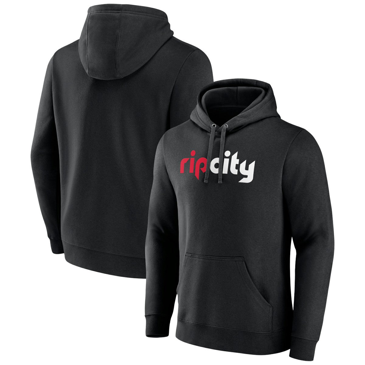 Black Portland Trail Blazers Alternate Logo Pullover Hoodie | NBA