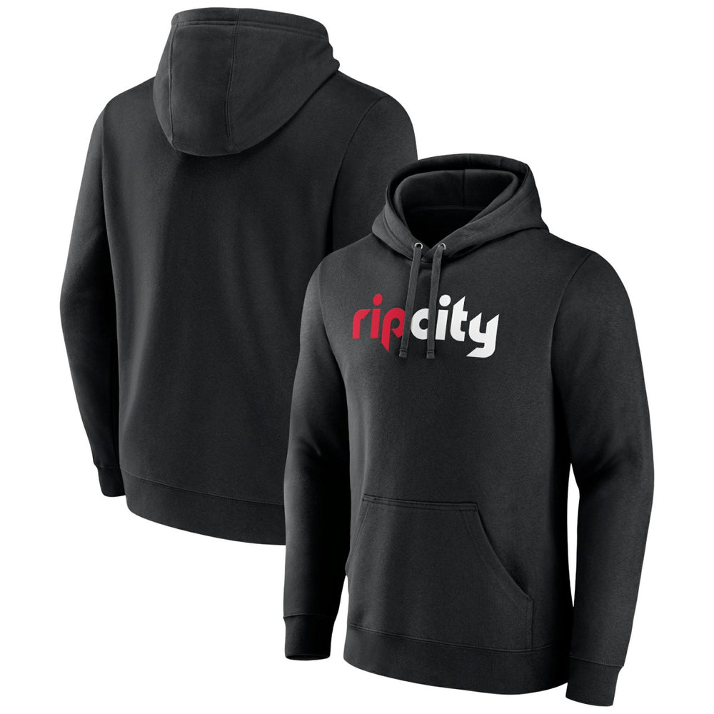 Black Portland Trail Blazers Alternate Logo Pullover Hoodie | NBA