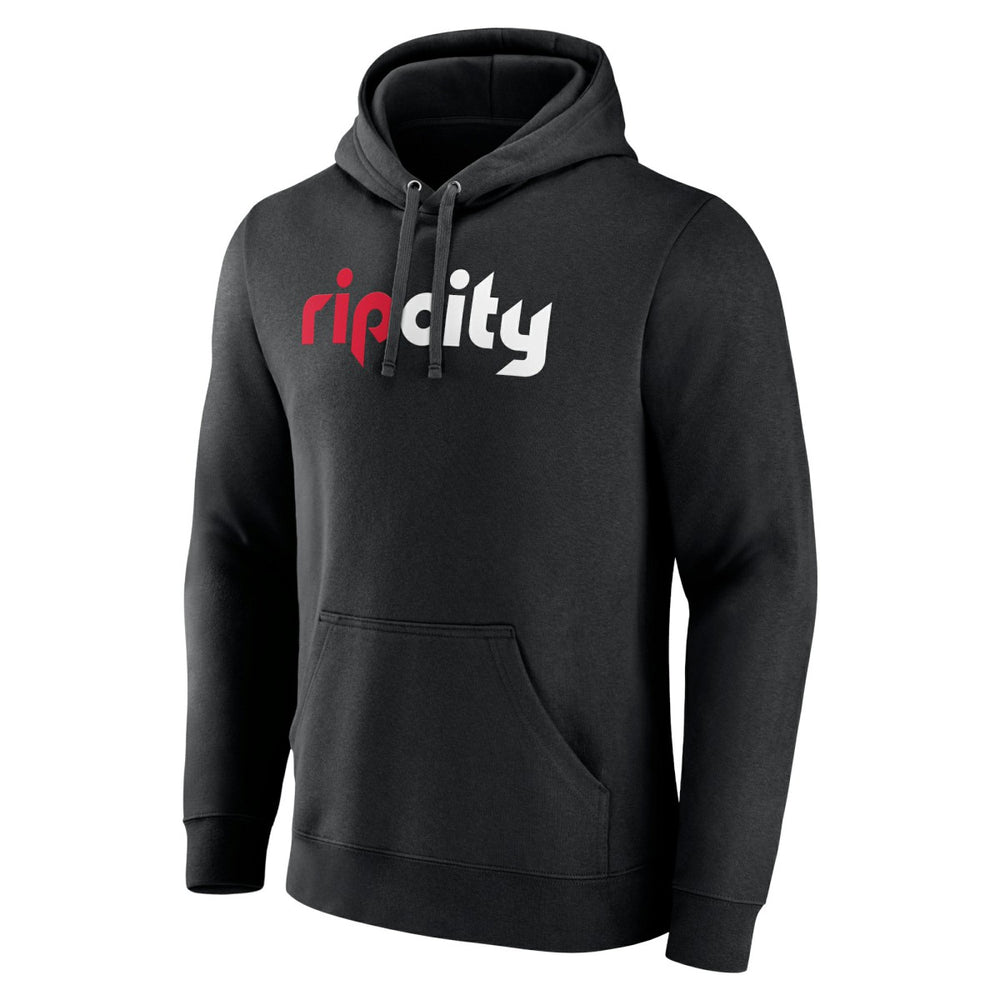 Black Portland Trail Blazers Alternate Logo Pullover Hoodie | NBA