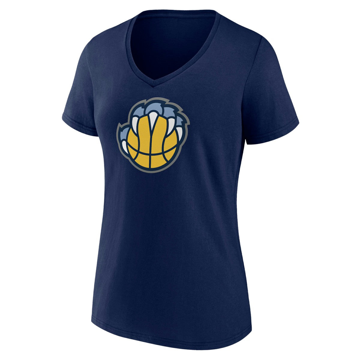Navy Memphis Grizzlies Women's Alternate Logo V-Neck T-Shirt | NBA