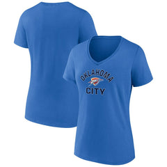Blue Oklahoma City Thunder Women's Overtime Team V-Neck T-Shirt | NBA