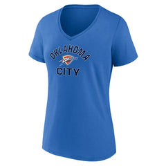 Blue Oklahoma City Thunder Women's Overtime Team V-Neck T-Shirt | NBA