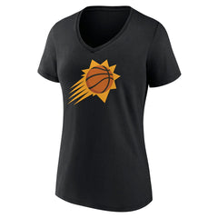 Black Phoenix Suns Women's Alternate Logo V-Neck T-Shirt | NBA
