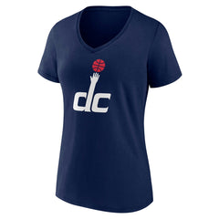 Navy Washington Wizards Women's Alternate Logo V-Neck T-Shirt | NBA