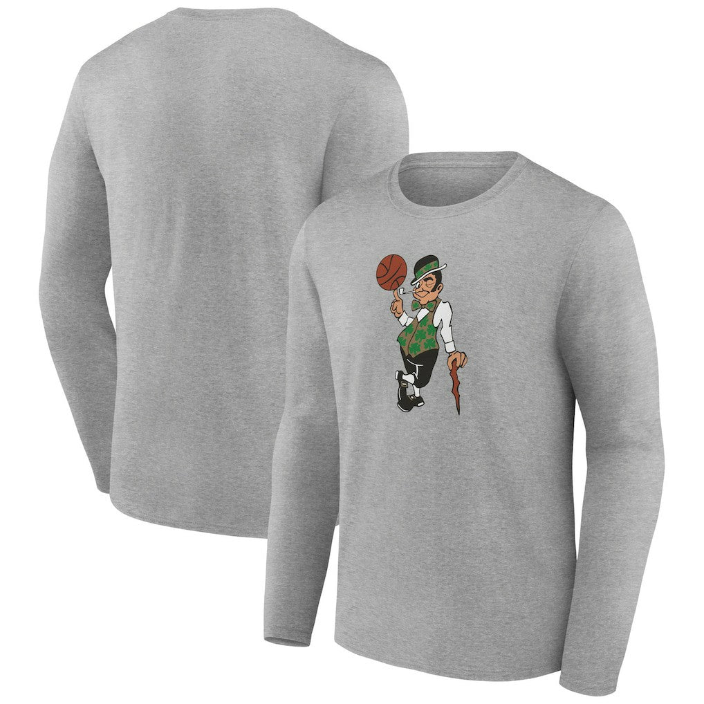 Gray Boston Celtics Alternate Logo Long Sleeve T-Shirt | NBA
