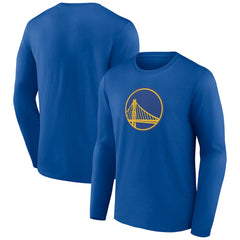 Royal Golden State Warriors Alternate Logo Long Sleeve T-Shirt sale | NBA