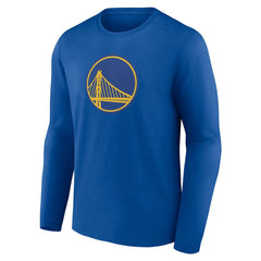 Royal Golden State Warriors Alternate Logo Long Sleeve T-Shirt sale | NBA