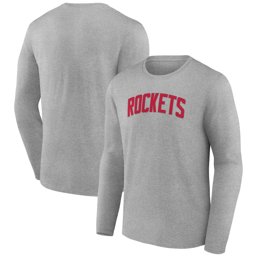 Gray Houston Rockets Alternate Logo Long Sleeve T-Shirt | NBA