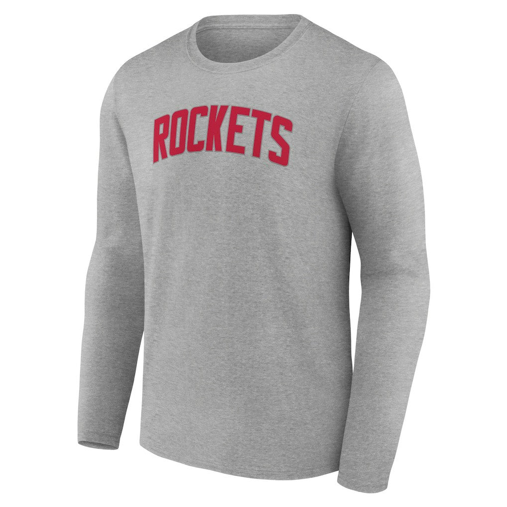 Gray Houston Rockets Alternate Logo Long Sleeve T-Shirt | NBA