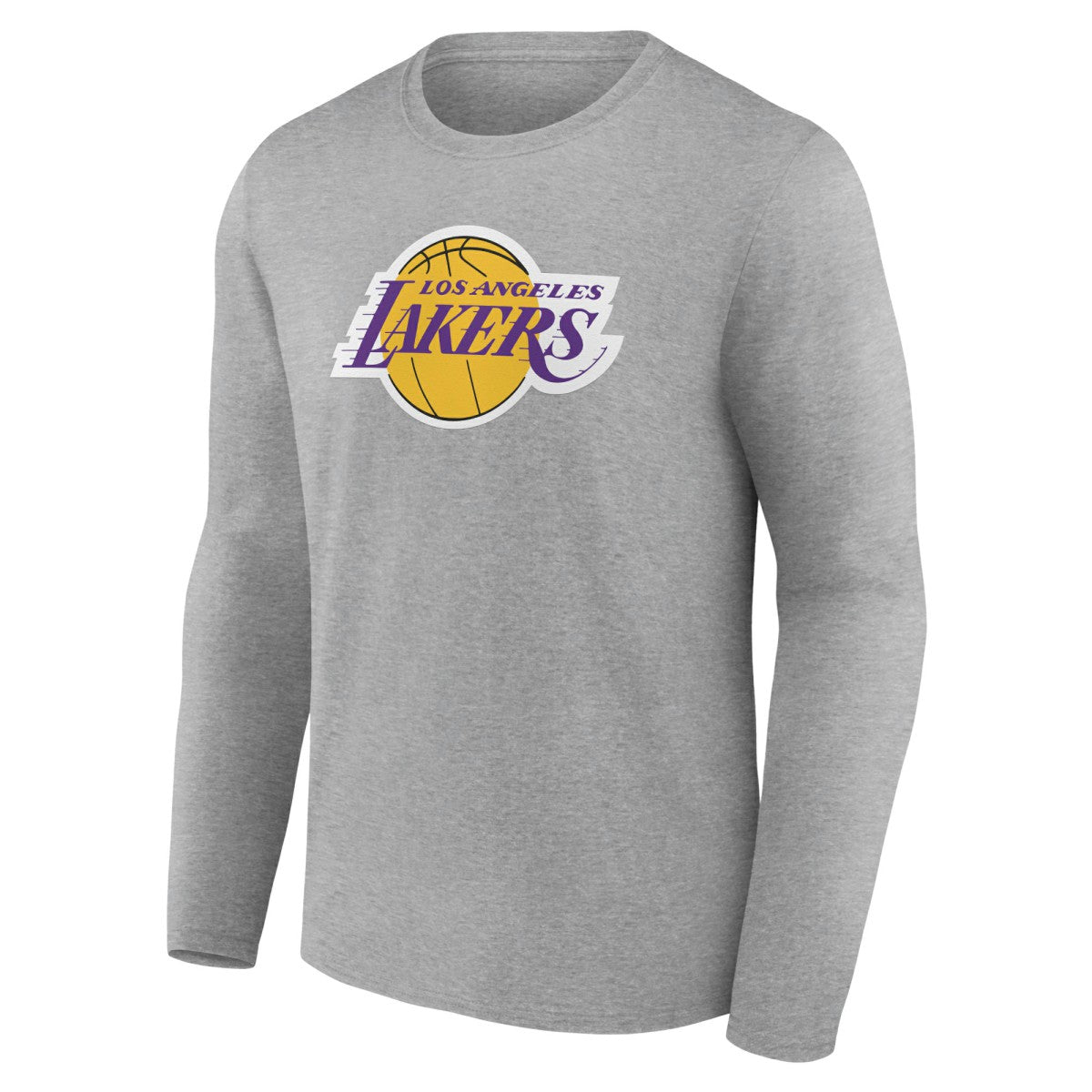 Gray Los Angeles Lakers Alternate Logo Long Sleeve T-Shirt | NBA