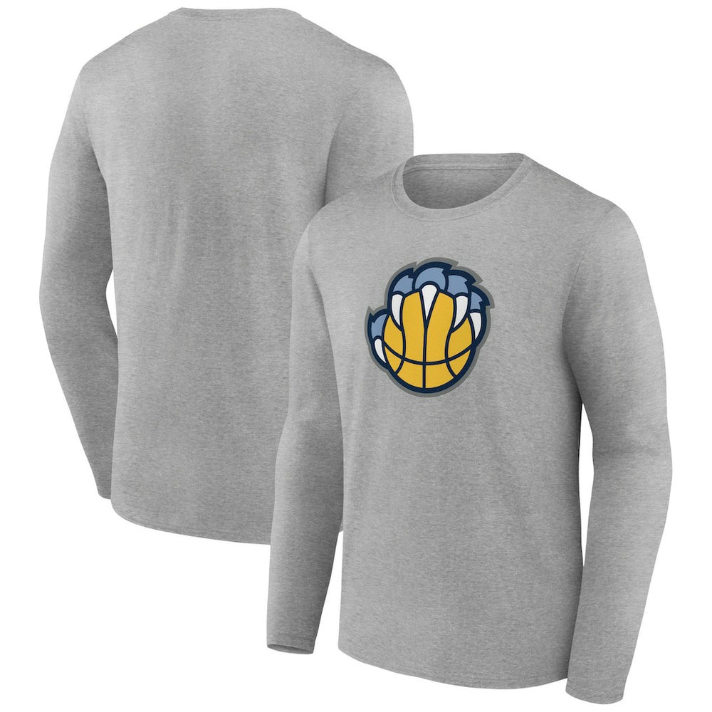 Gray Memphis Grizzlies Alternate Logo Long Sleeve T-Shirt | NBA