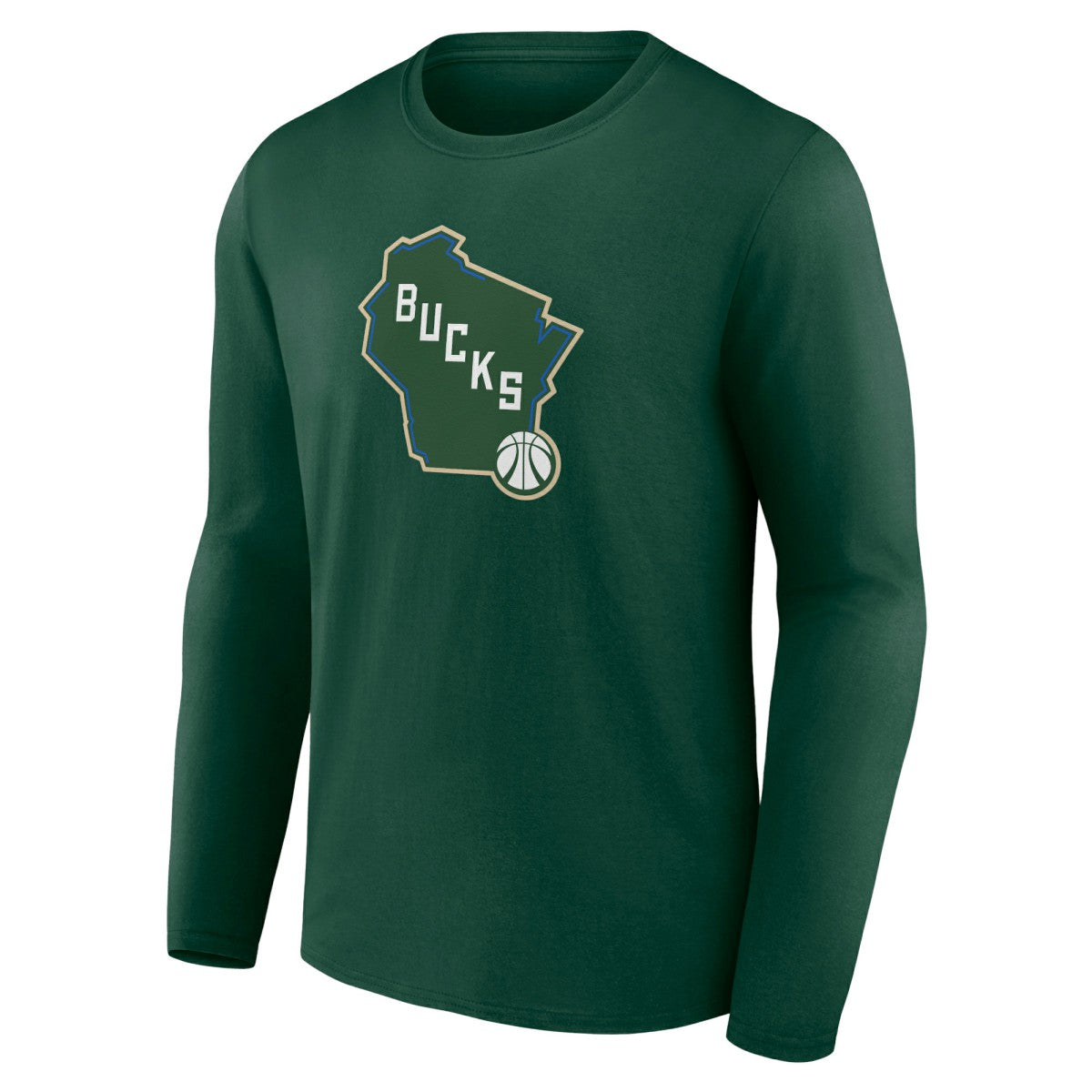 Green Milwaukee Bucks Alternate Logo Long Sleeve T-Shirt | NBA