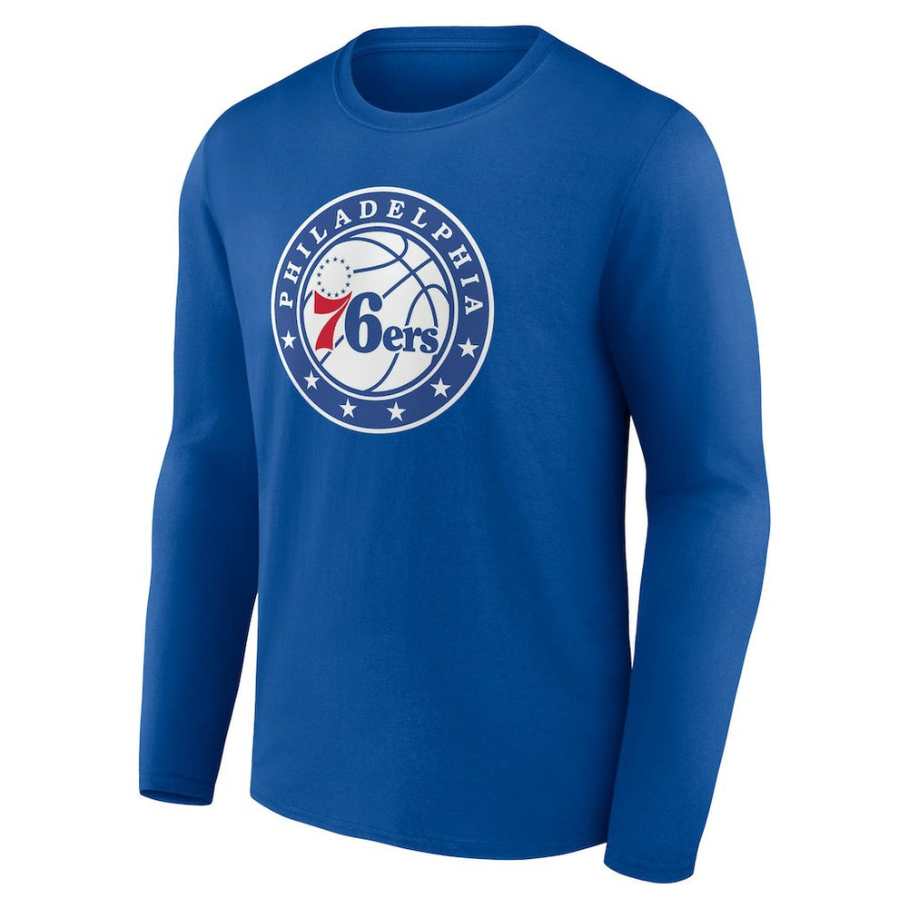 Royal Philadelphia 76ers Alternate Logo Long Sleeve T-Shirt | NBA