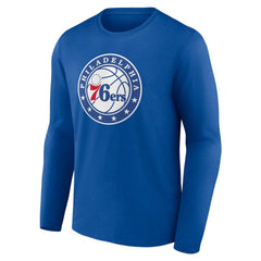 Royal Philadelphia 76ers Alternate Logo Long Sleeve T-Shirt | NBA