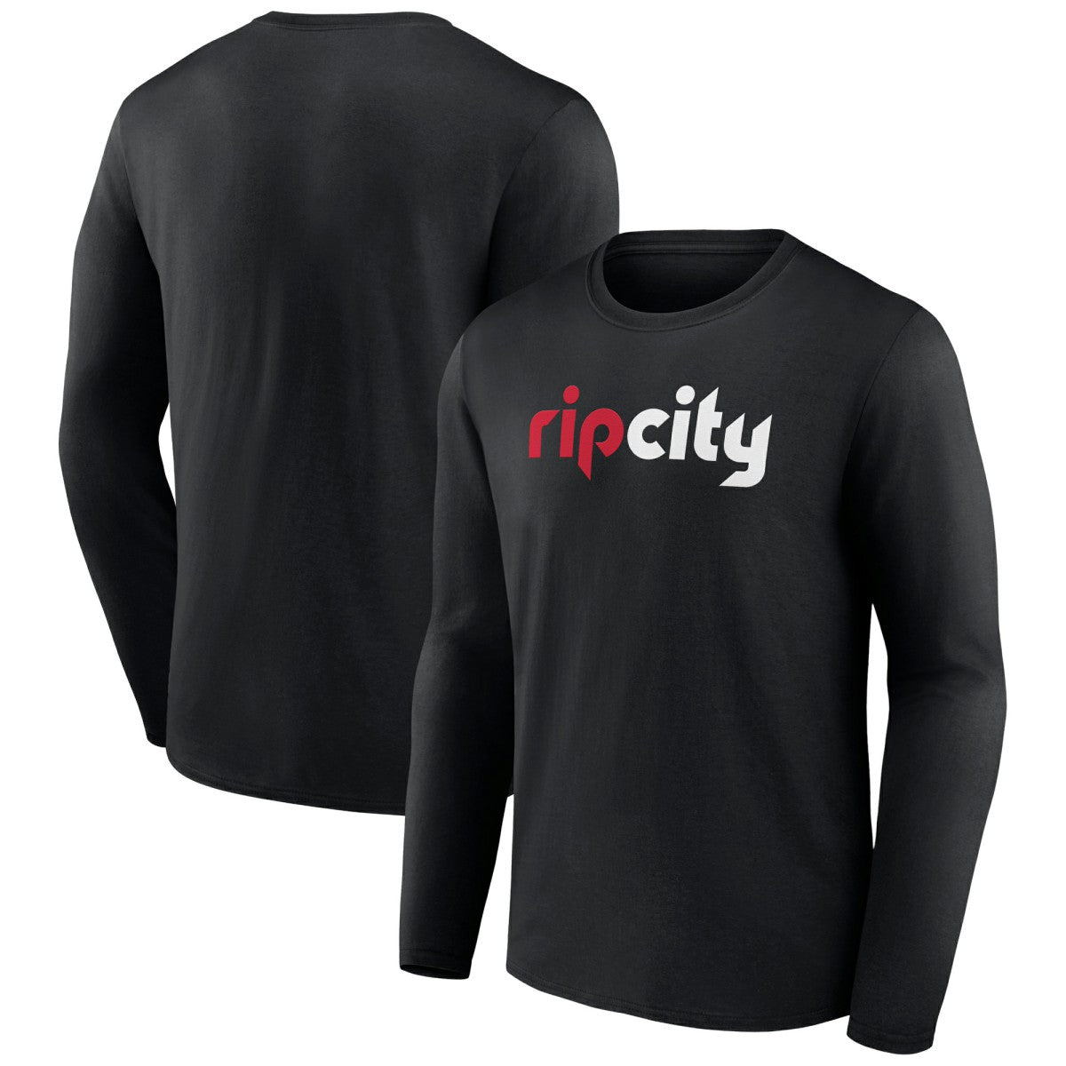Black Portland Trail Blazers Alternate Logo Long Sleeve T-Shirt | NBA