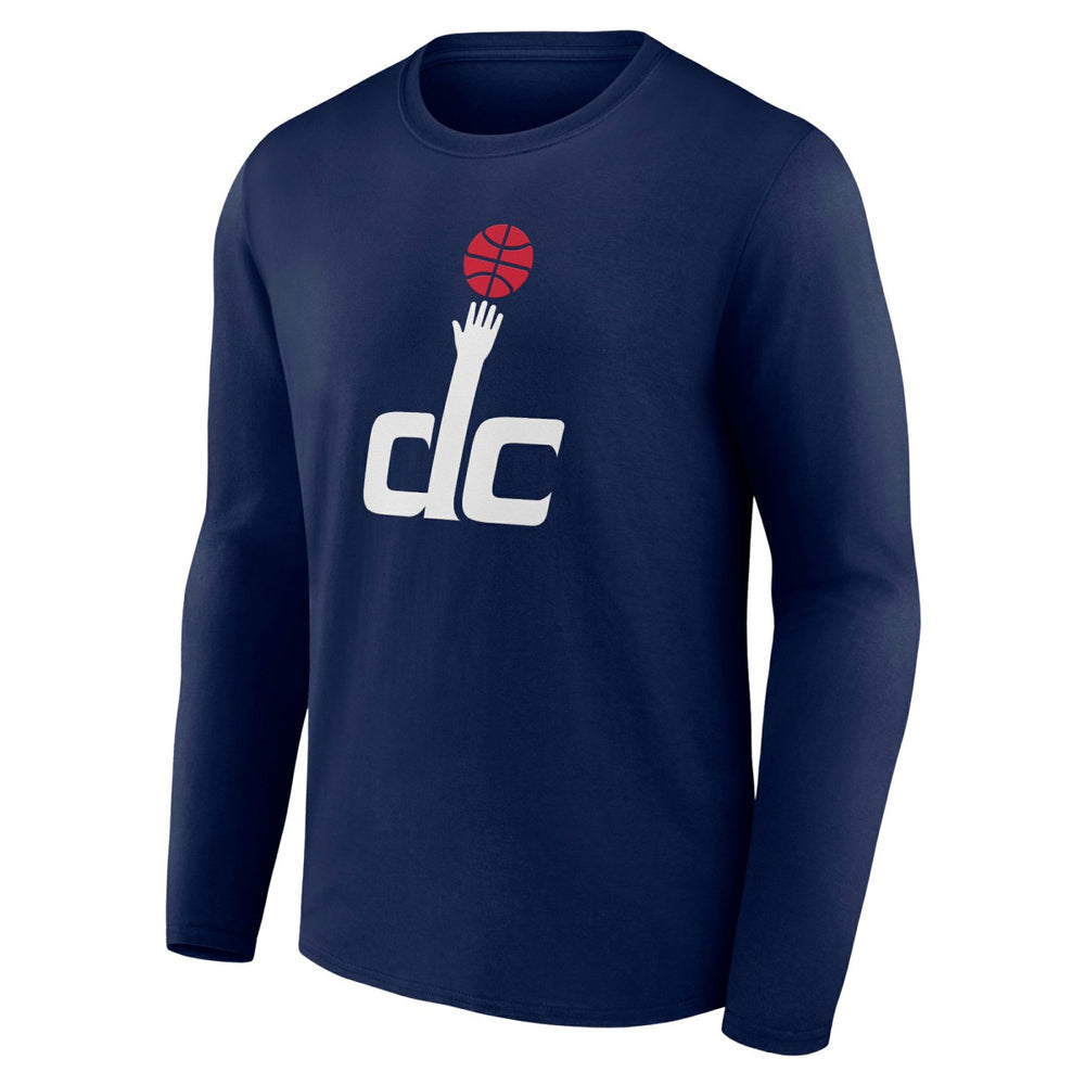 Navy Washington Wizards Alternate Logo Long Sleeve T-Shirt | NBA