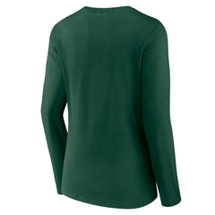 Green Milwaukee Bucks Women's Alternate Logo V-Neck Long Sleeve T-Shirt | NBA