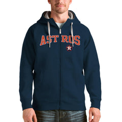 Houston Astros Antigua Team Logo Victory Full-Zip Hoodie - MLB Hoodies
