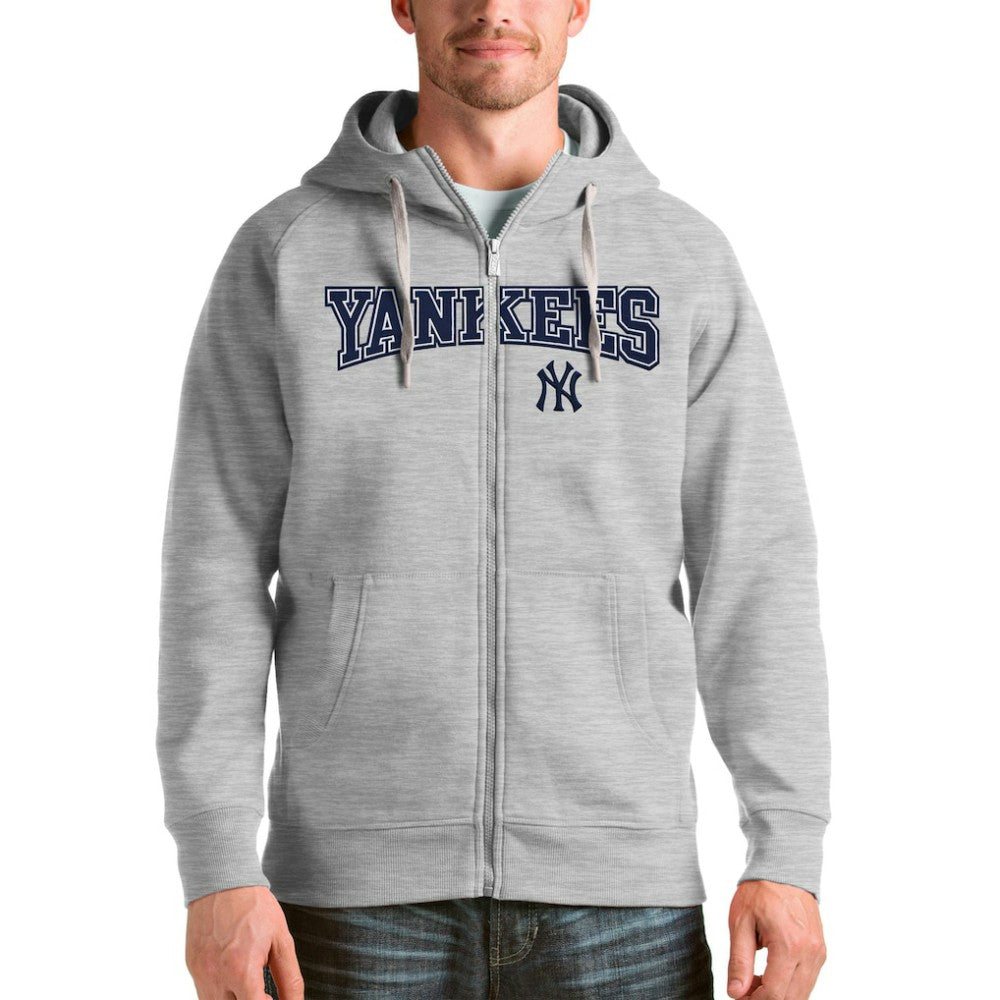 New York Yankees Antigua Team Logo Victory Full-Zip Hoodie - MLB Hoodies
