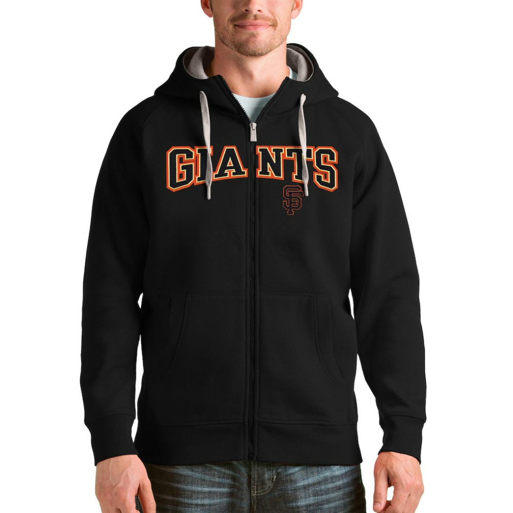 San Francisco Giants Antigua Team Logo Victory Full-Zip Hoodie - MLB Hoodies