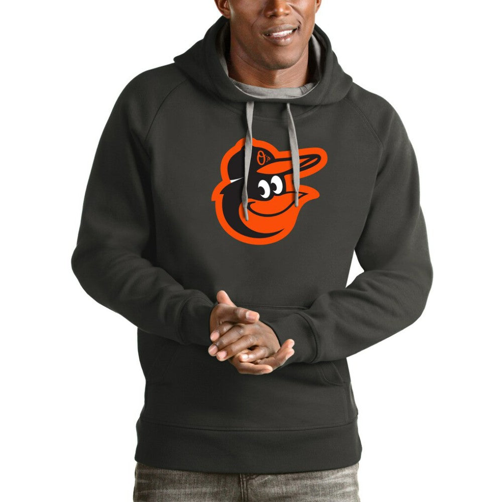 Baltimore Orioles Antigua Victory Pullover Team Logo Hoodie - MLB Hoodies