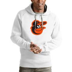 Baltimore Orioles Antigua Victory Pullover Team Logo Hoodie - MLB Hoodies
