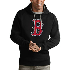 Boston Red Sox Antigua Victory Pullover Team Logo Hoodie - MLB Hoodies
