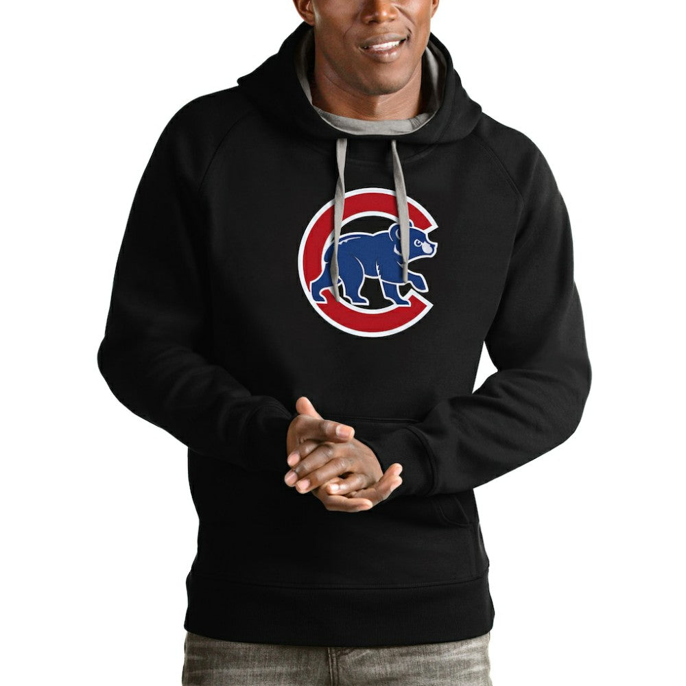Chicago Cubs Antigua Victory Pullover Team Logo Hoodie - MLB Hoodies