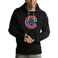 Chicago Cubs Antigua Victory Pullover Team Logo Hoodie - MLB Hoodies