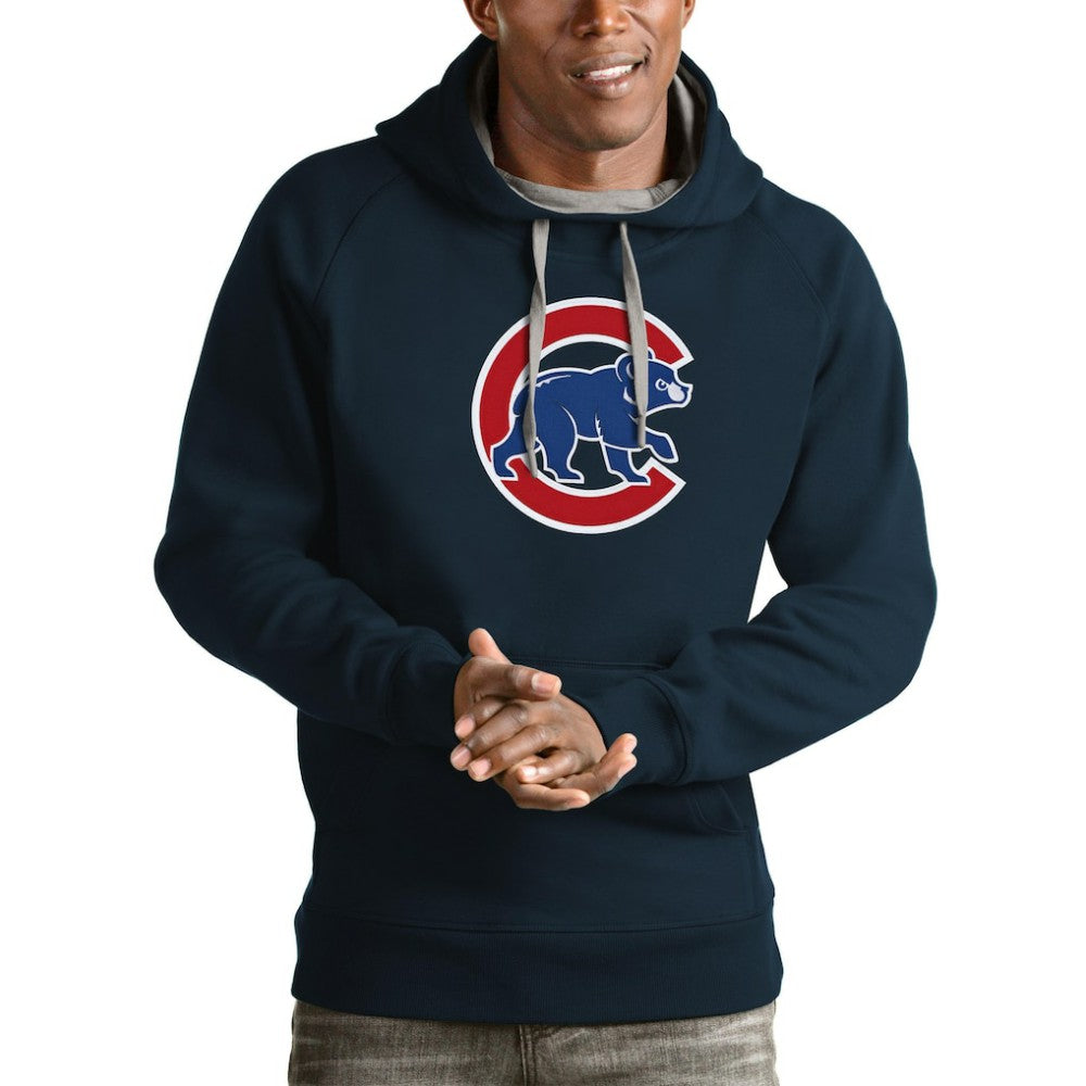 Chicago Cubs Antigua Victory Pullover Team Logo Hoodie - MLB Hoodies