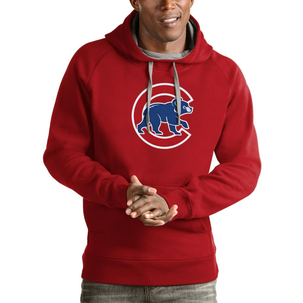 Chicago Cubs Antigua Victory Pullover Team Logo Hoodie - MLB Hoodies