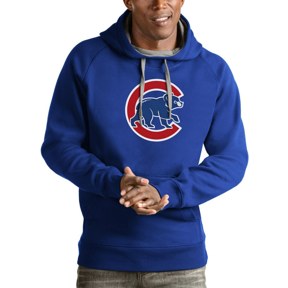 Chicago Cubs Antigua Victory Pullover Team Logo Hoodie - MLB Hoodies