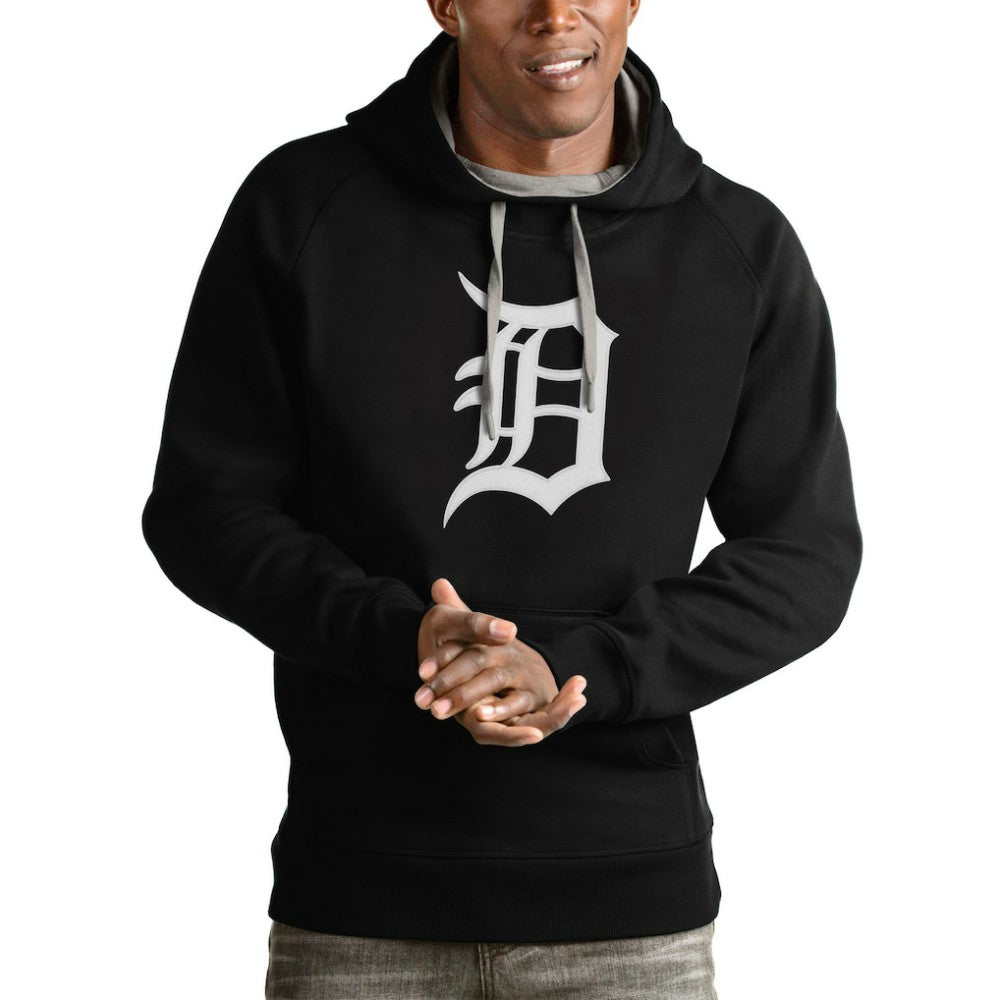 Detroit Tigers Antigua Victory Pullover Team Logo Hoodie - MLB Hoodies