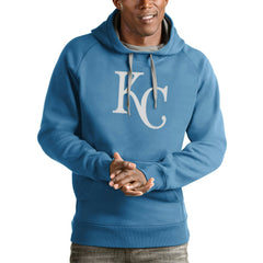 Kansas City Royals Antigua Victory Pullover Team Logo Hoodie - MLB Hoodies