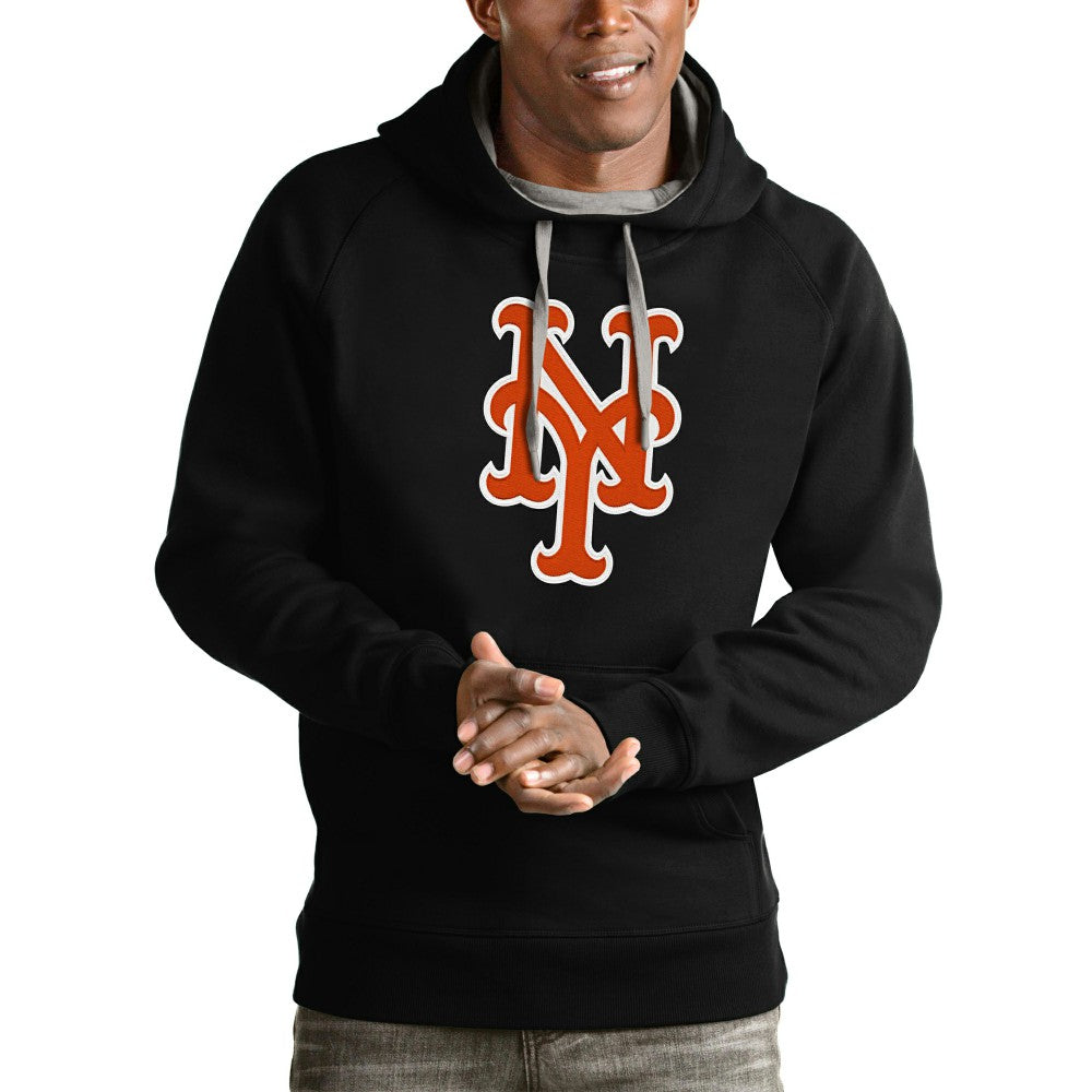 New York Mets Antigua Victory Pullover Team Logo Hoodie - MLB Hoodies