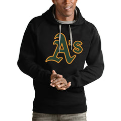 Athletics Antigua Victory Pullover Team Logo Hoodie - MLB Hoodies
