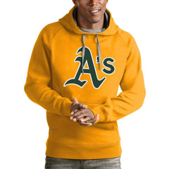 Athletics Antigua Victory Pullover Team Logo Hoodie - MLB Hoodies