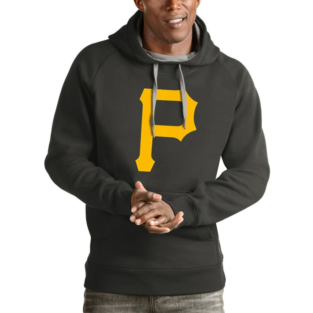 Pittsburgh Pirates Antigua Victory Pullover Team Logo Hoodie - MLB Hoodies