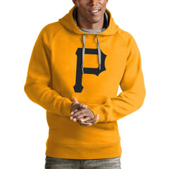 Pittsburgh Pirates Antigua Victory Pullover Team Logo Hoodie - MLB Hoodies