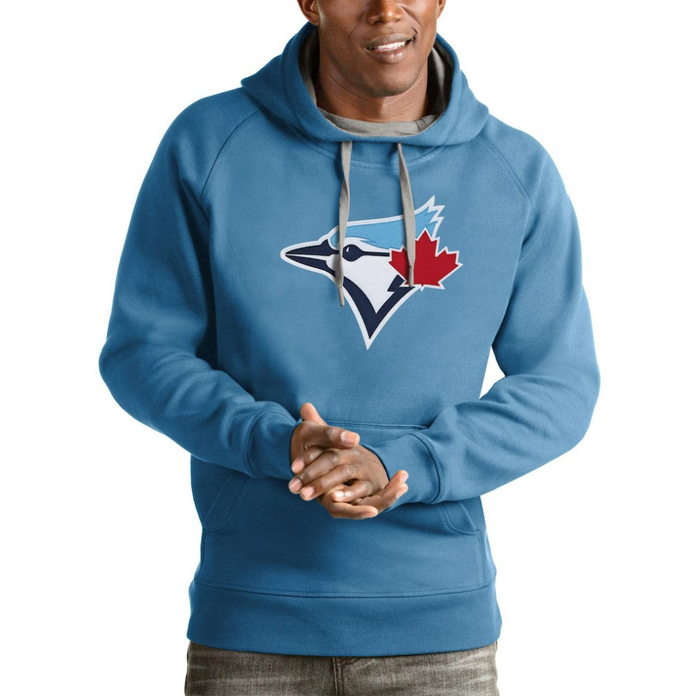 Toronto Blue Jays Antigua Victory Pullover Team Logo Hoodie - MLB Hoodies