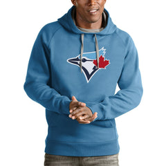 Toronto Blue Jays Antigua Victory Pullover Team Logo Hoodie - MLB Hoodies