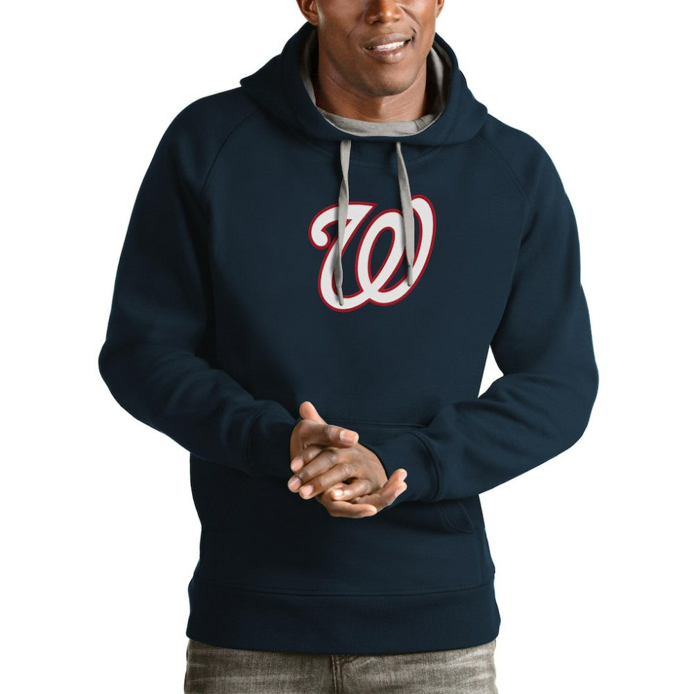 Washington Nationals Antigua Victory Pullover Team Logo Hoodie - MLB Hoodies