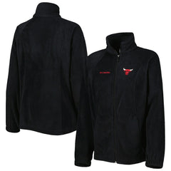 Black Chicago Bulls Women's Benton Springs Raglan Full-Zip Jacket | NBA