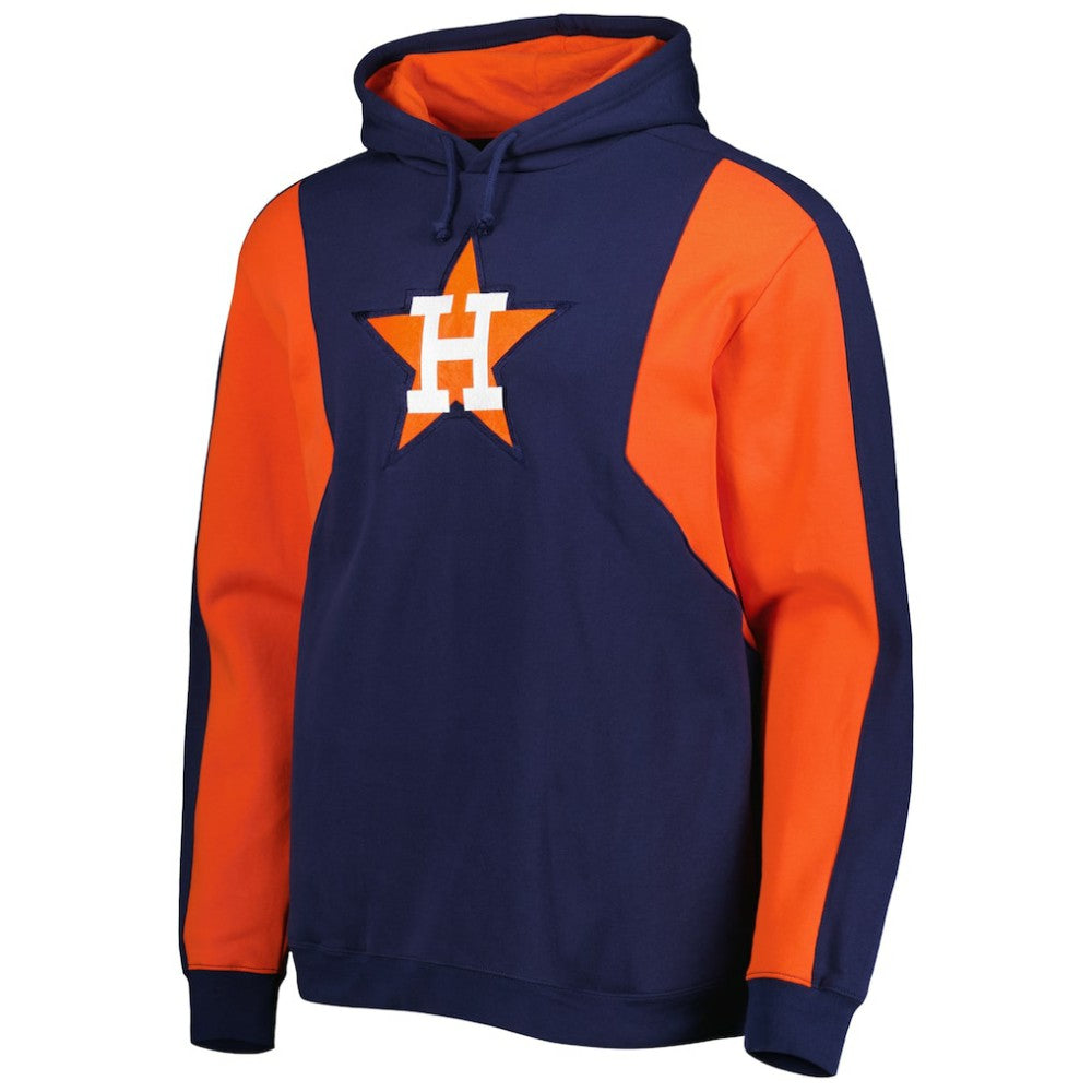 Houston Astros Mitchell & Ness Colorblocked Fleece Pullover Hoodie - MLB Hoodies