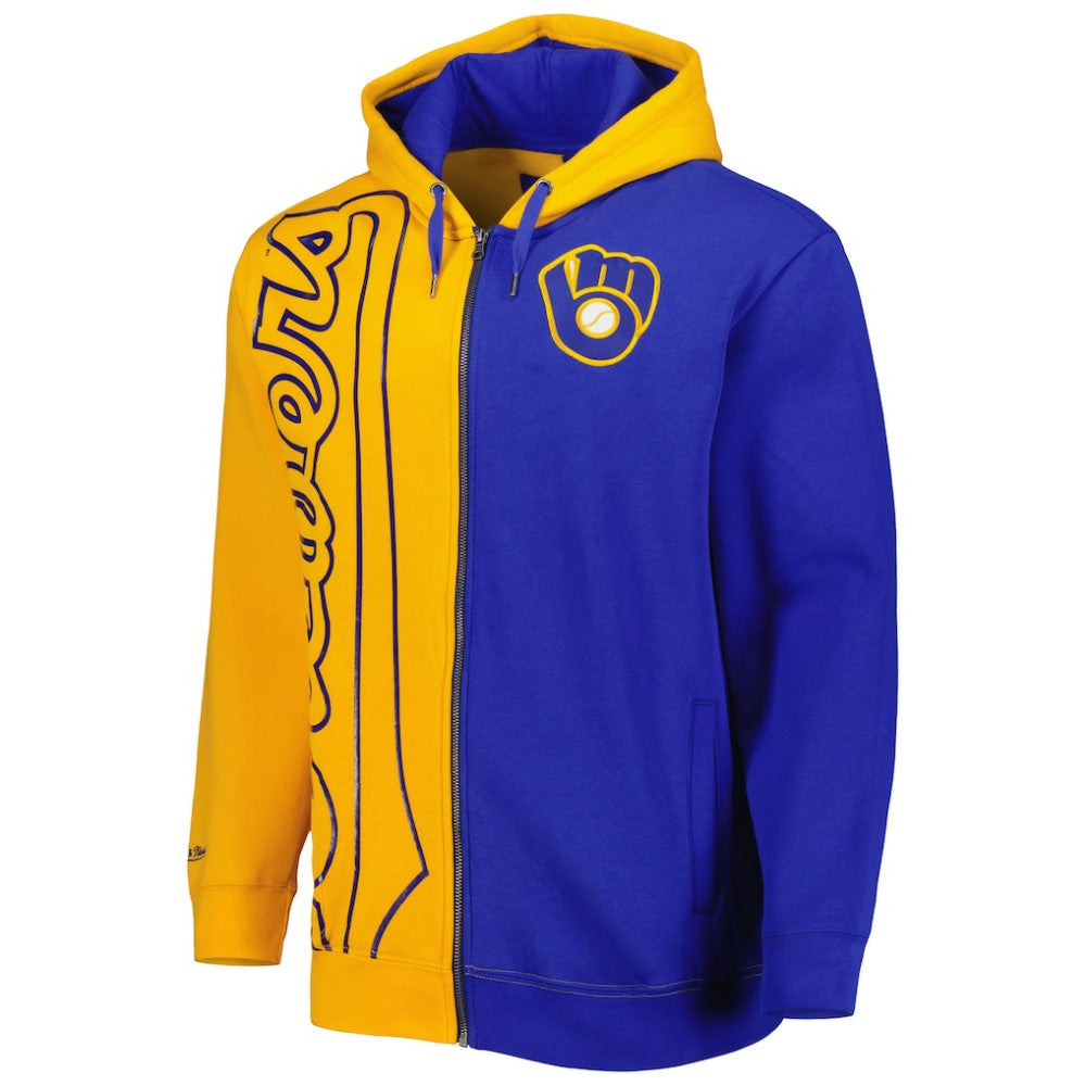 Milwaukee Brewers Mitchell & Ness Fleece Full-Zip Hoodie - MLB Hoodies
