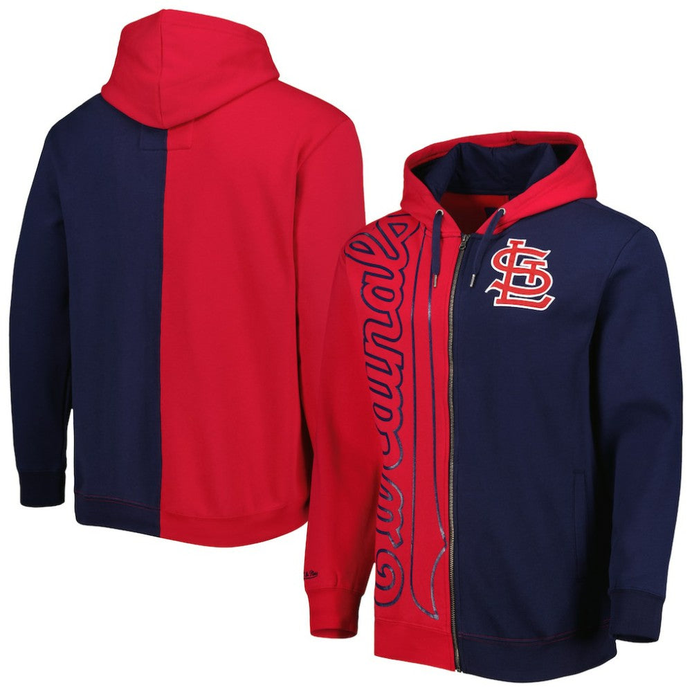 St. Louis Cardinals Mitchell & Ness Fleece Full-Zip Hoodie - MLB Hoodies