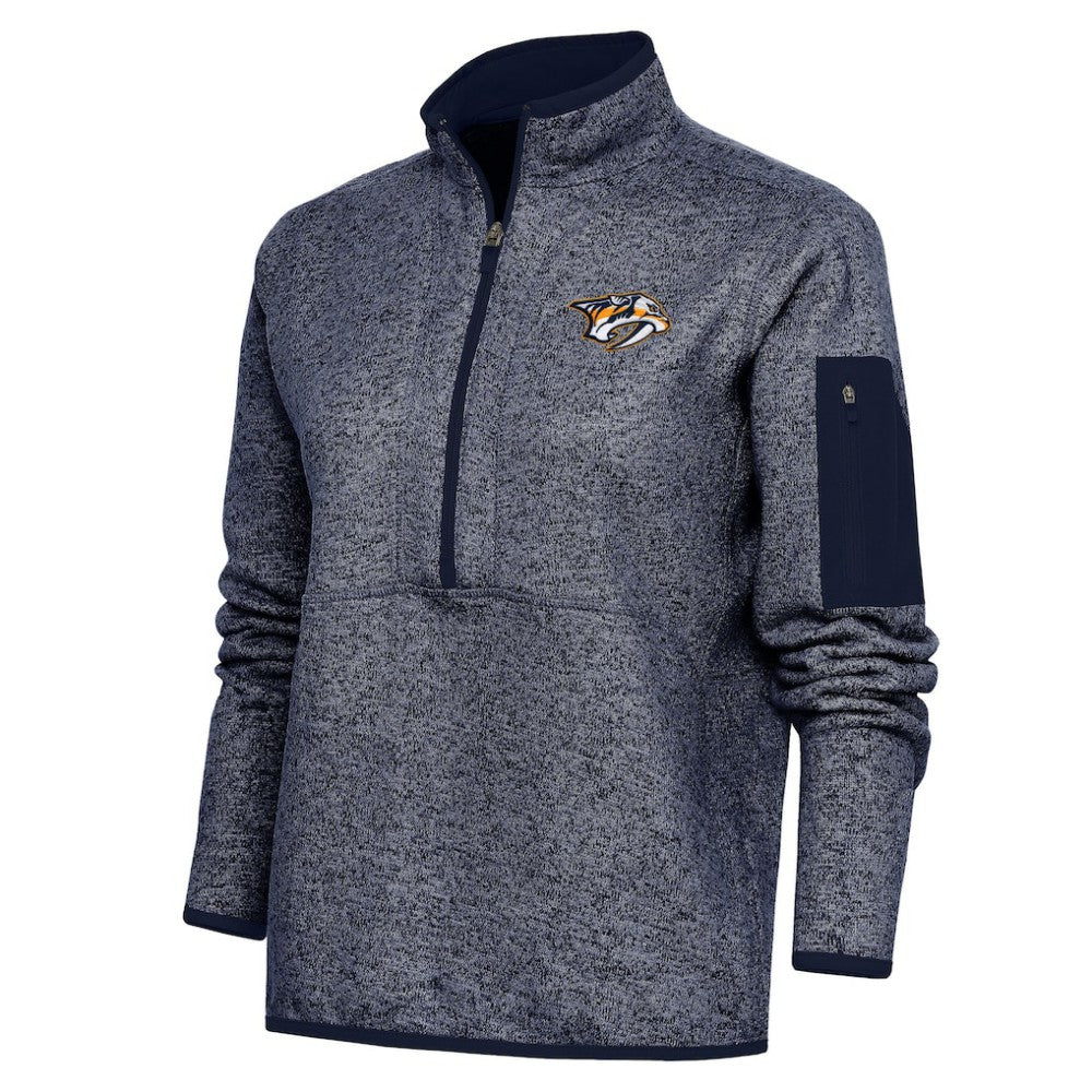 Nashville Predators Antigua Women's Team Logo Fortune Quarter-Zip Jacket -  NHL Jackets