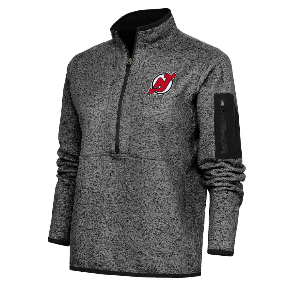 New Jersey Devils Antigua Women's Team Logo Fortune Quarter-Zip Jacket -  NHL Jerseys